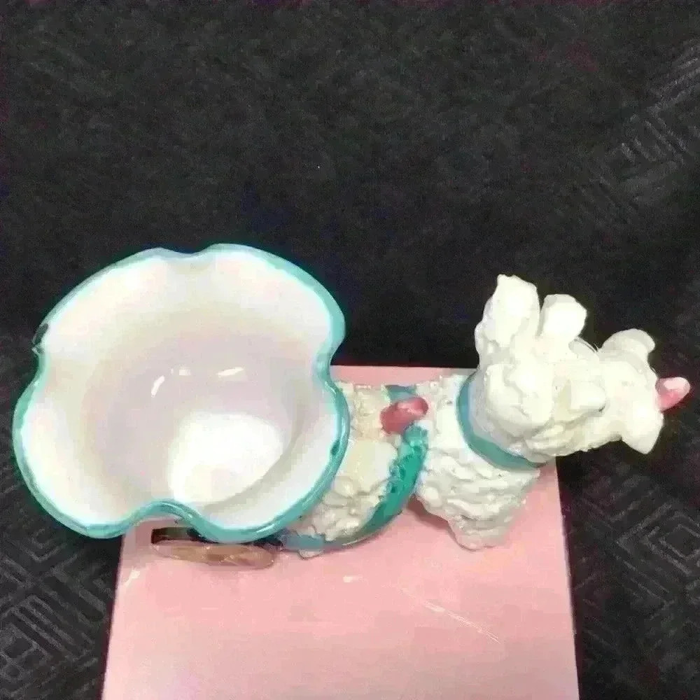 MCM Vintage Poodle Cart Planter Ceramic Made In Italy - Picture 12 of 15